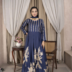 Midnight Bloom Maxi Blue