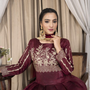Midnight bloom maroon