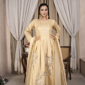 Midnight Bloom maxi gold