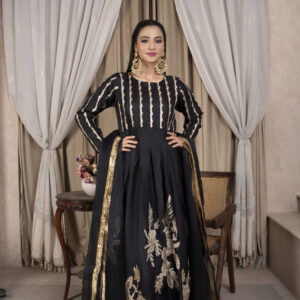 Midnight Bloom maxi black