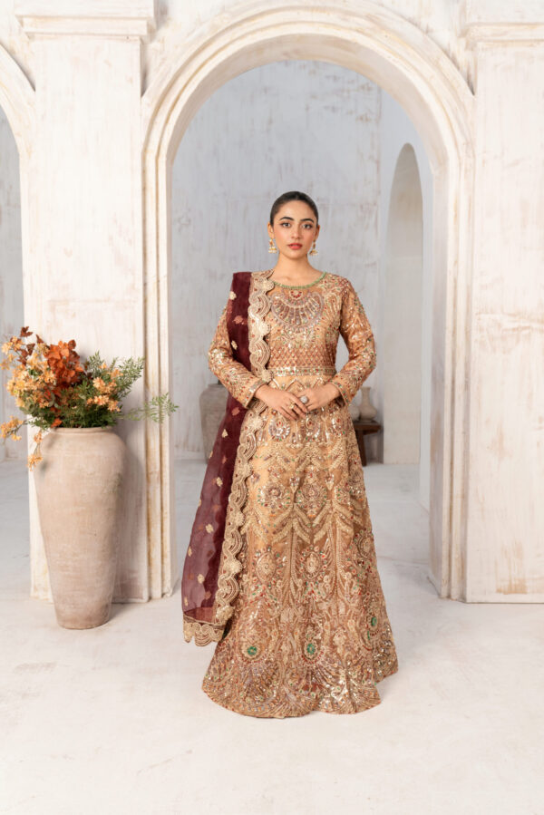 Sequins Radiance Gold & Maroon